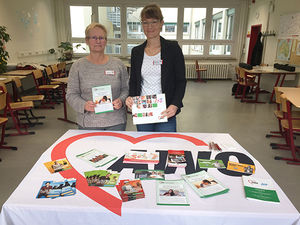 Kornelia Lips und Juliane Haak auf dem Berufetag in Crawinkel