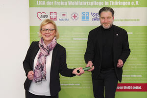 Katja Glybowskaja und Stefan Werner