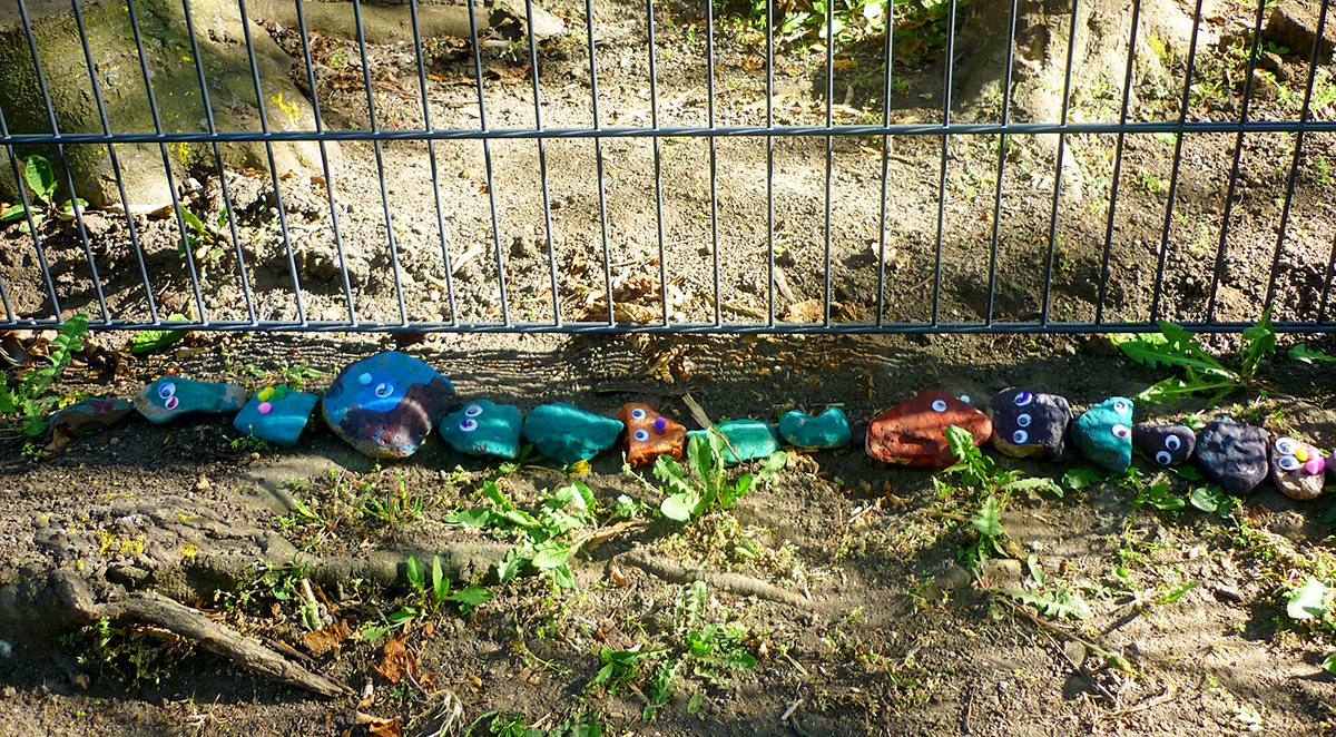 Regenbogenbuntes Strolchenland